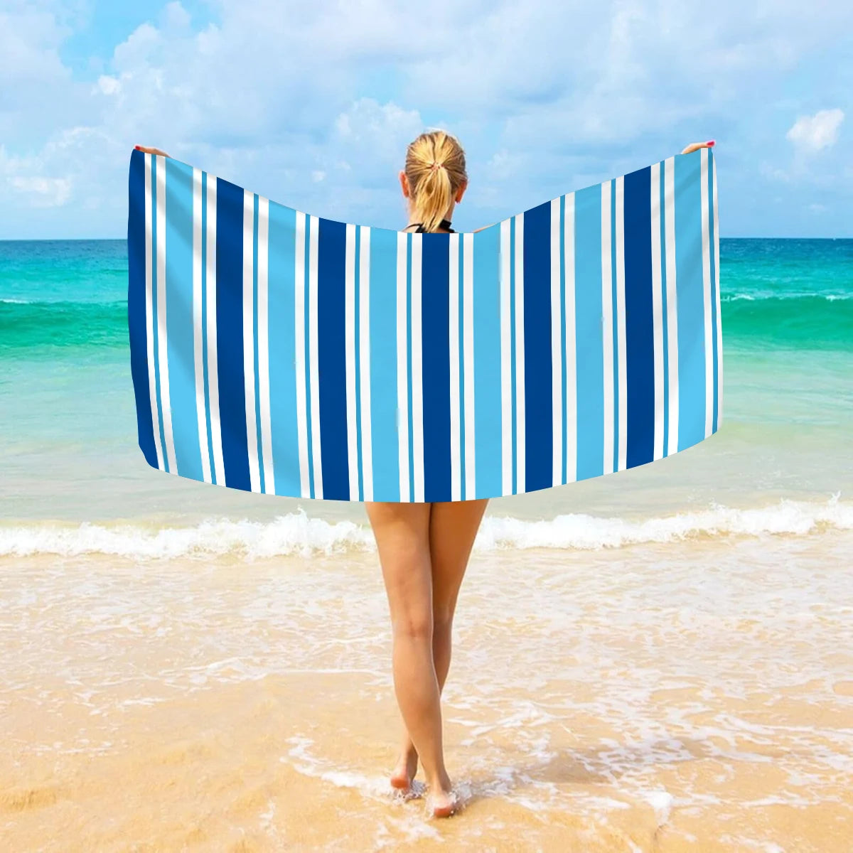 Ultrafeines Mikrofaser Strandtuch – Schnell Trocknend & Saugfähig | Multifunktionales Handtuch für Schwimmen, Yoga, Reisen & Camping Kaufschwan®