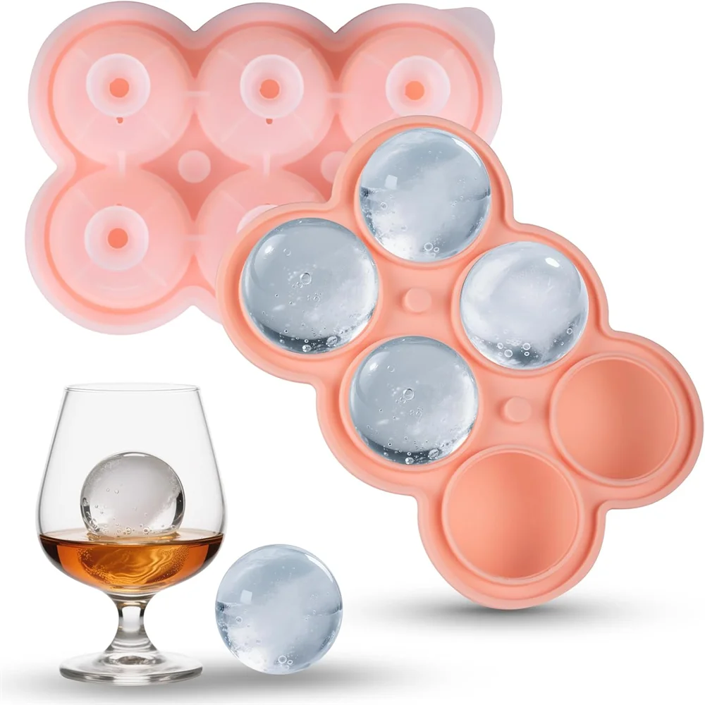 Silikon Eiswürfelform – Große Runde Eiswürfel für Cocktails & Getränke Kaufschwan®