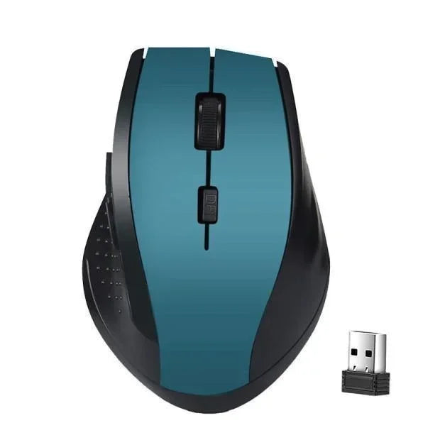 2.4GHz Kabellose Gaming Maus – Ergonomische Computer PC Maus mit USB Empfänger | Laptop Zubehör Kaufschwan® Blau