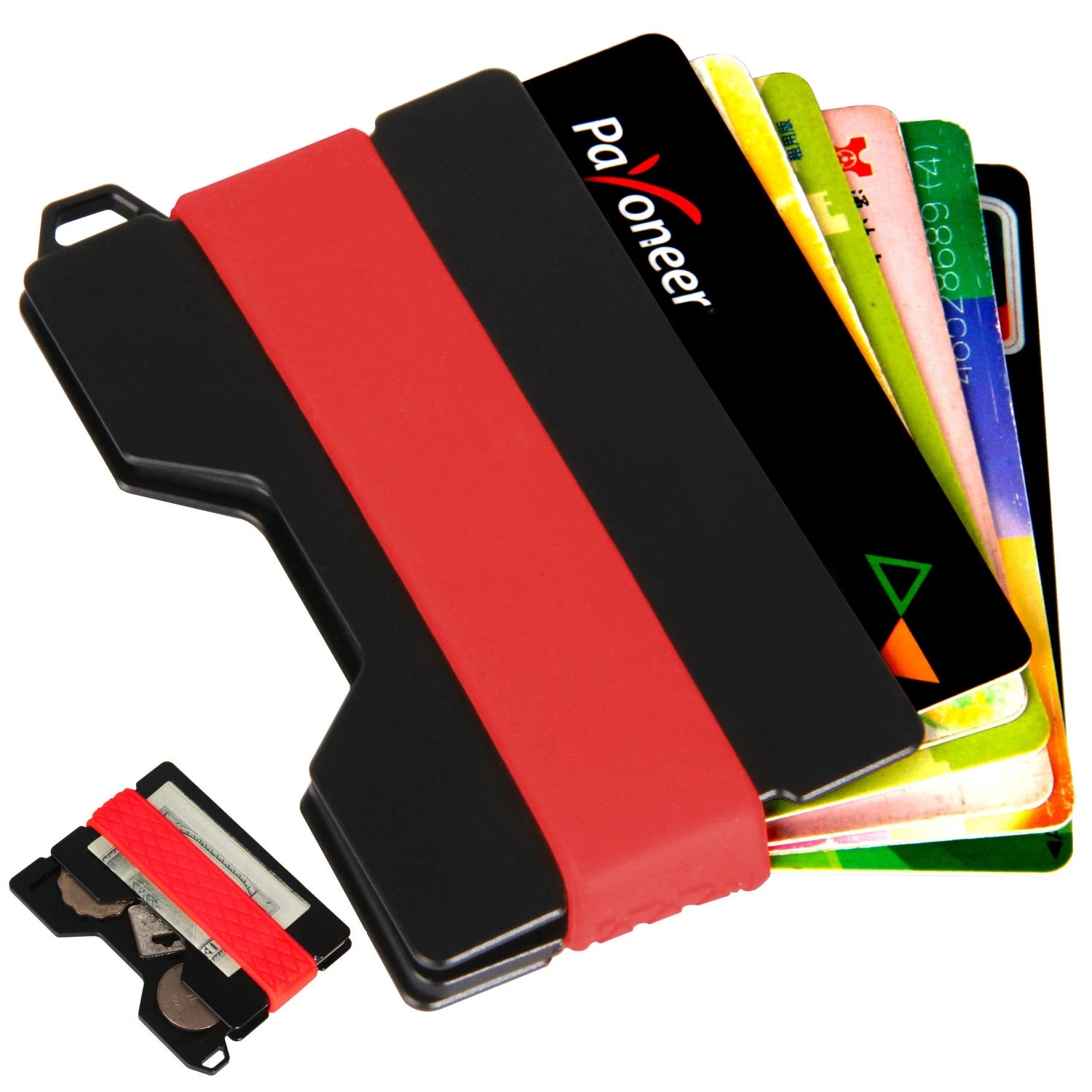 Slim Wallet – Minimalistische Ultraleichte Geldbörse mit Polycarbonat Geldklammer Kaufschwan®