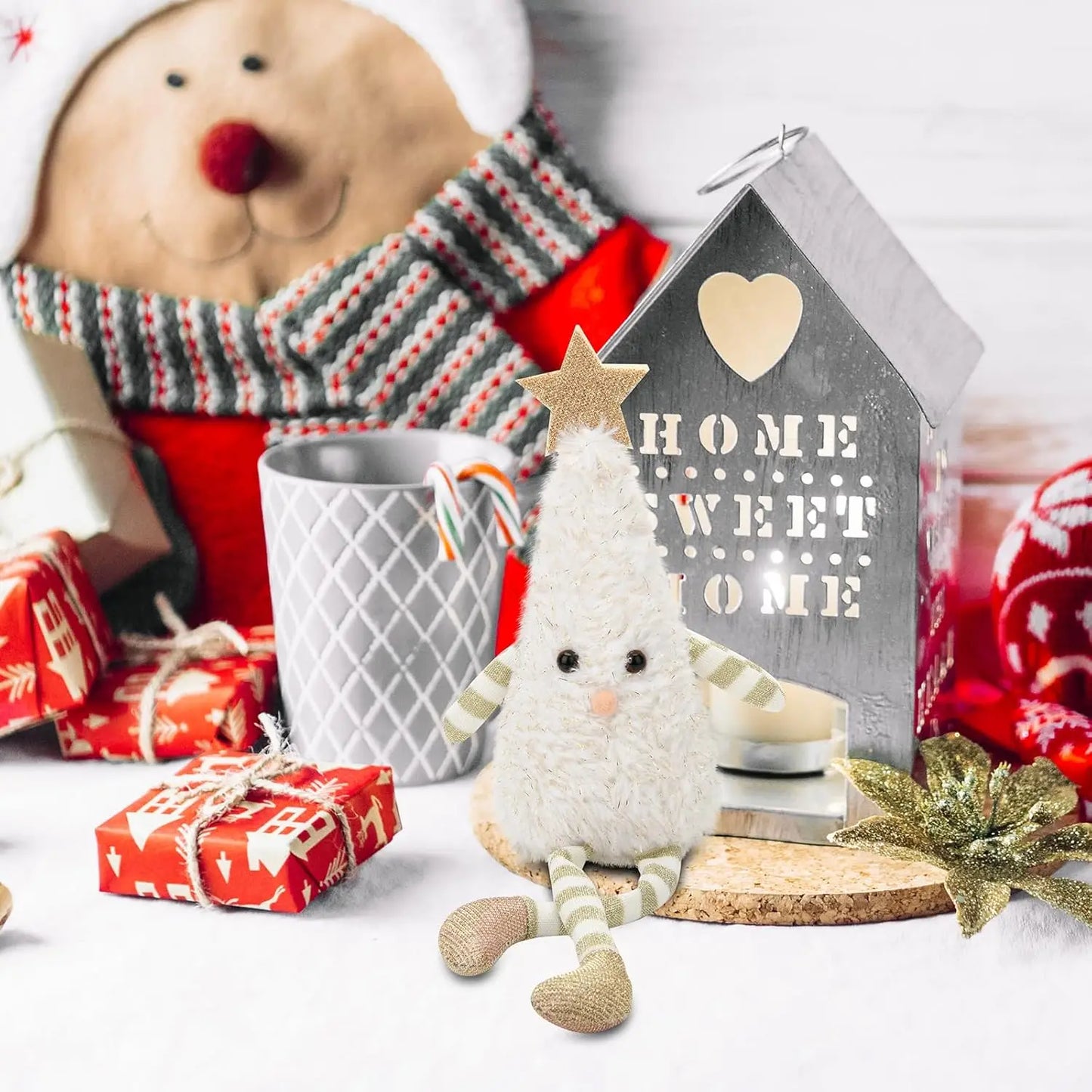 Weihnachten Plüschpuppen – Deko | Niedliche Weihnachtsfiguren für Kinder, Zuhause, Hotels & Schaufenster Kaufschwan®