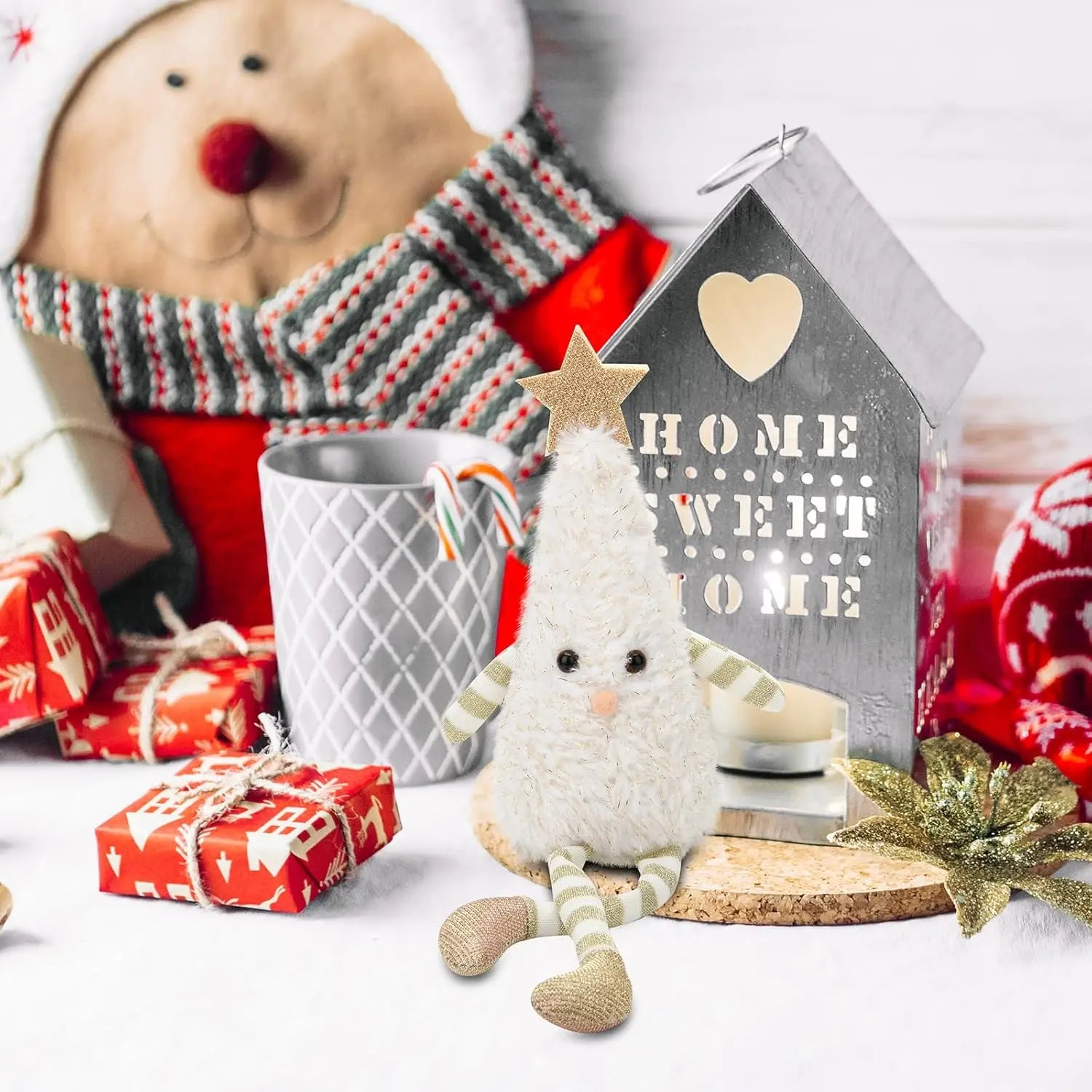 Weihnachten Plüschpuppen – Deko | Niedliche Weihnachtsfiguren für Kinder, Zuhause, Hotels & Schaufenster Kaufschwan®
