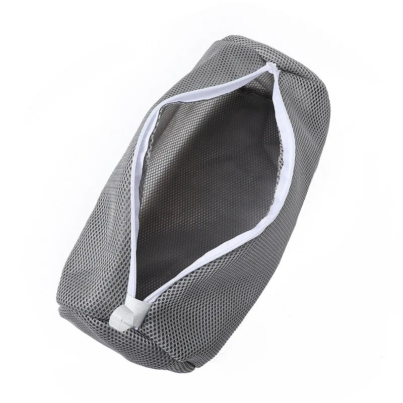 Schuh-Wäschenetz für Waschmaschine – Honigwaben-Mesh Waschbeutel mit Reißverschluss | Schuhreinigungsbeutel für Sneaker & Laufschuhe (39×18cm) Kaufschwan®