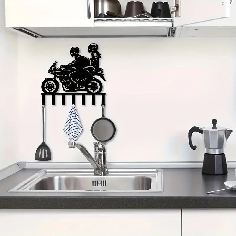 Wandhaken im Industriestil aus Metall – Moderner Schlüsselhalter | Dekorativer Wand Organizer für Wohnzimmer & Küche Kaufschwan®