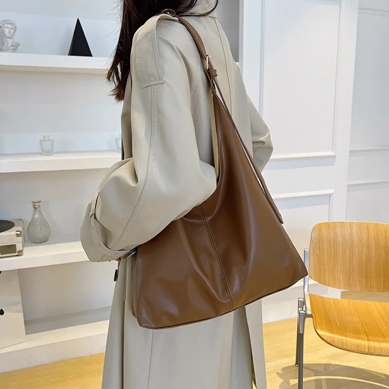Große Damen Tote Tasche für Eine Schulter – Lässige & Vielseitige Crossbody Handtasche | Modische Schlichte City Tasche Kaufschwan®
