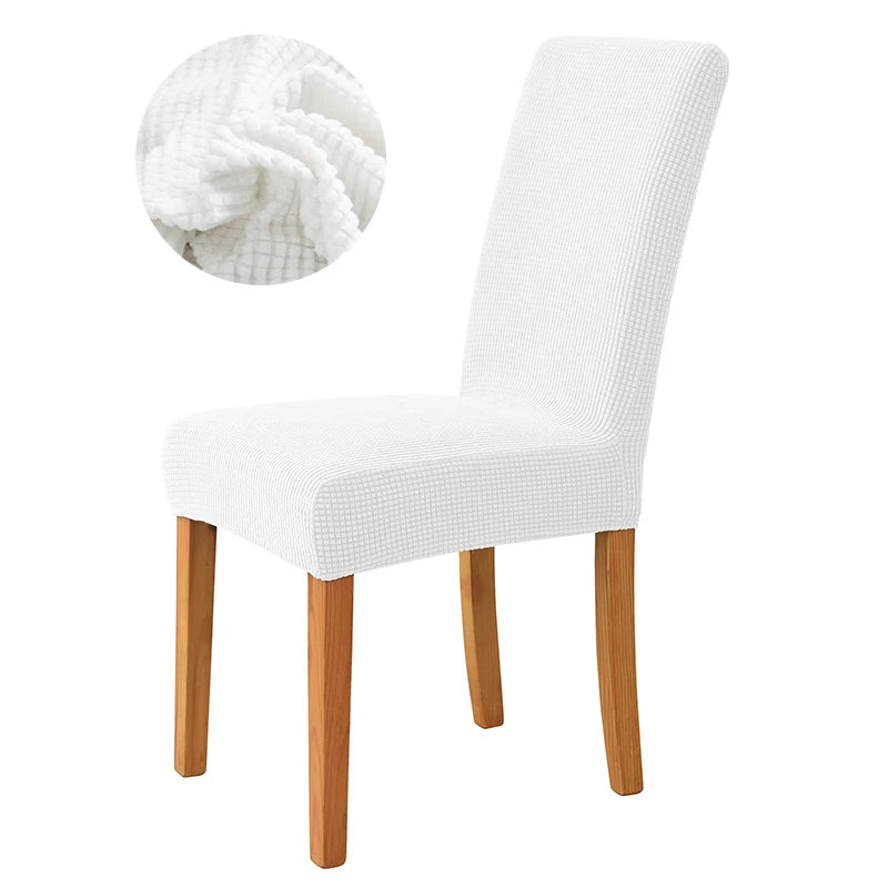 Elastischer Esszimmer Stuhlbezug – Dehnbarer Dicker Jacquard Küchenstuhl Überzug für Esszimmer, Hotel, Hochzeit & Bankett