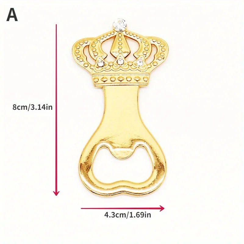 Gold Kronen Flaschenöffner – Elegantes Hochzeits Geschenk Party Favor Kaufschwan® Design 2