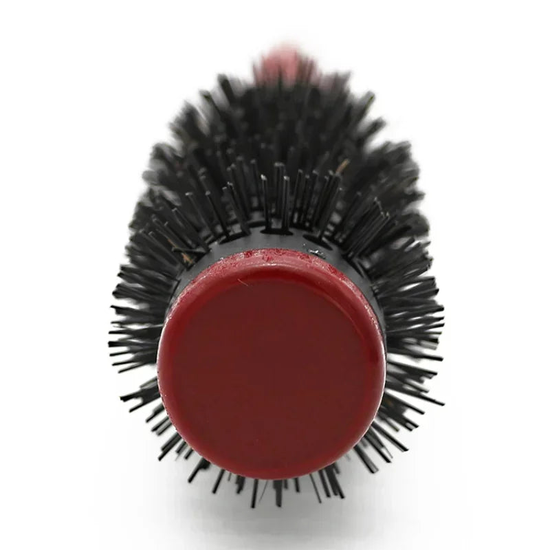 Professionelle Antistatische Rundbürste – Wildschweinborsten Föhn- & Lockenbürste | Styling-Tool für Lockiges Haar & Salon Kaufschwan®