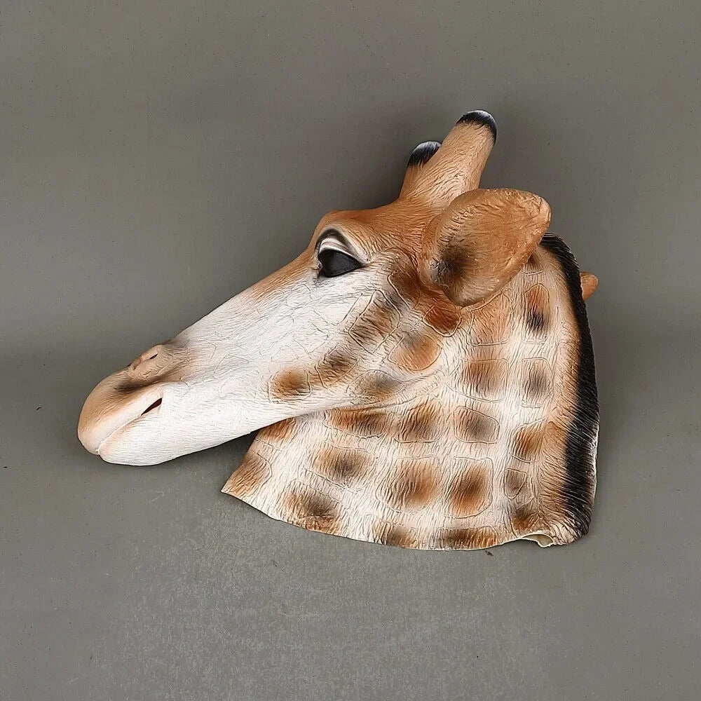 Cosplay Tiermaske Giraffe – Zoo Tier Latex Maske für Halloween, Maskerade & Kostüm Party Requisite Kaufschwan®