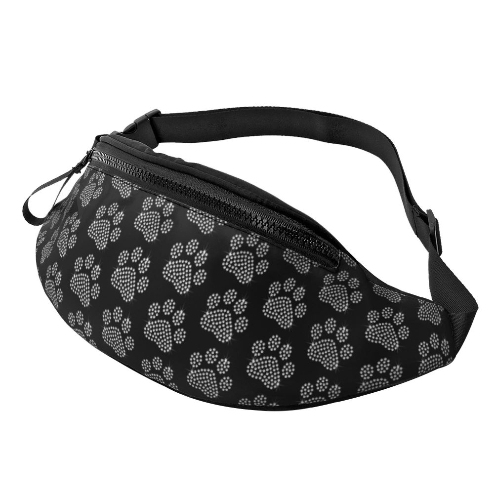 Hundepfoten Muster Gürteltasche – Unisex Crossbody Hüfttasche | Reisetasche für Handy & Geldbörse Damen & Herren Kaufschwan®