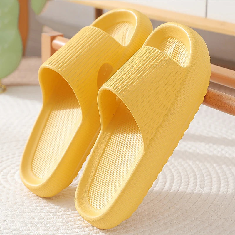 Sommer-Hausschuhe mit dicker Sohle | Atmungsaktive Rutschfeste Badslipper | Entspannung für Zuhause Damen Kaufschwan® Style 3 44-45