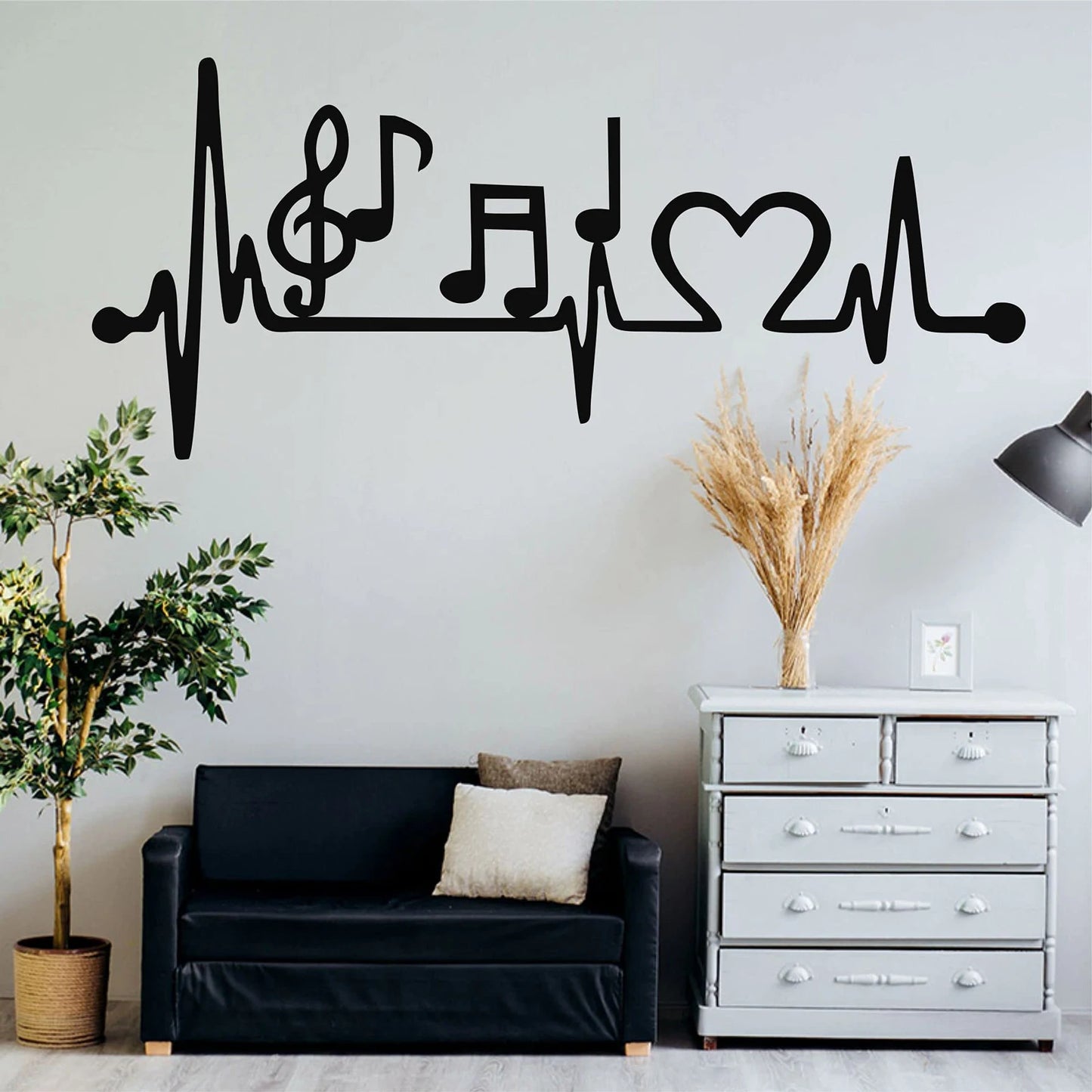 Musik Metall Wandbild – Stahl Wanddeko für Wohnzimmer & Außenbereich Kaufschwan®