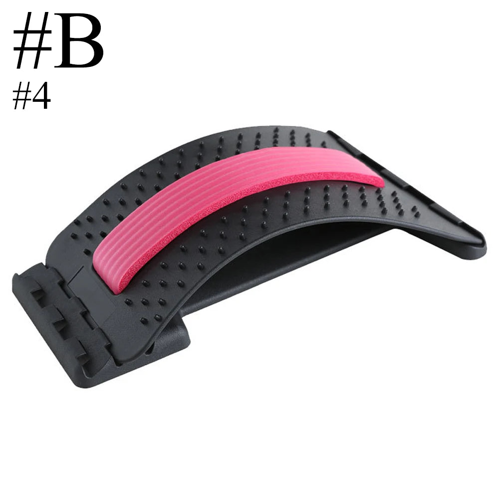 Magnetischer Rückenstrecker | Muskelentspannung & Haltungstherapie | Lendenwirbelstütze zur Schmerzlinderung Kaufschwan® Design B – Rosa