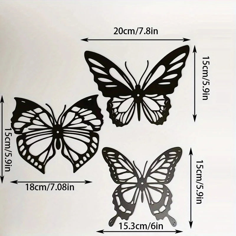 Metall Schmetterling Hohl Wanddeko – Kreative Eisen Hängedekoration Kaufschwan®