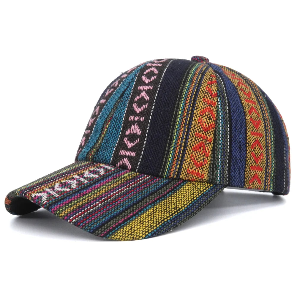 Bohemia Print Baseballkappe | Damen & Herren Boho Stil Baseballcap | Baumwolle Verstellbar Snapback Outdoor Cap Kaufschwan® Style 2