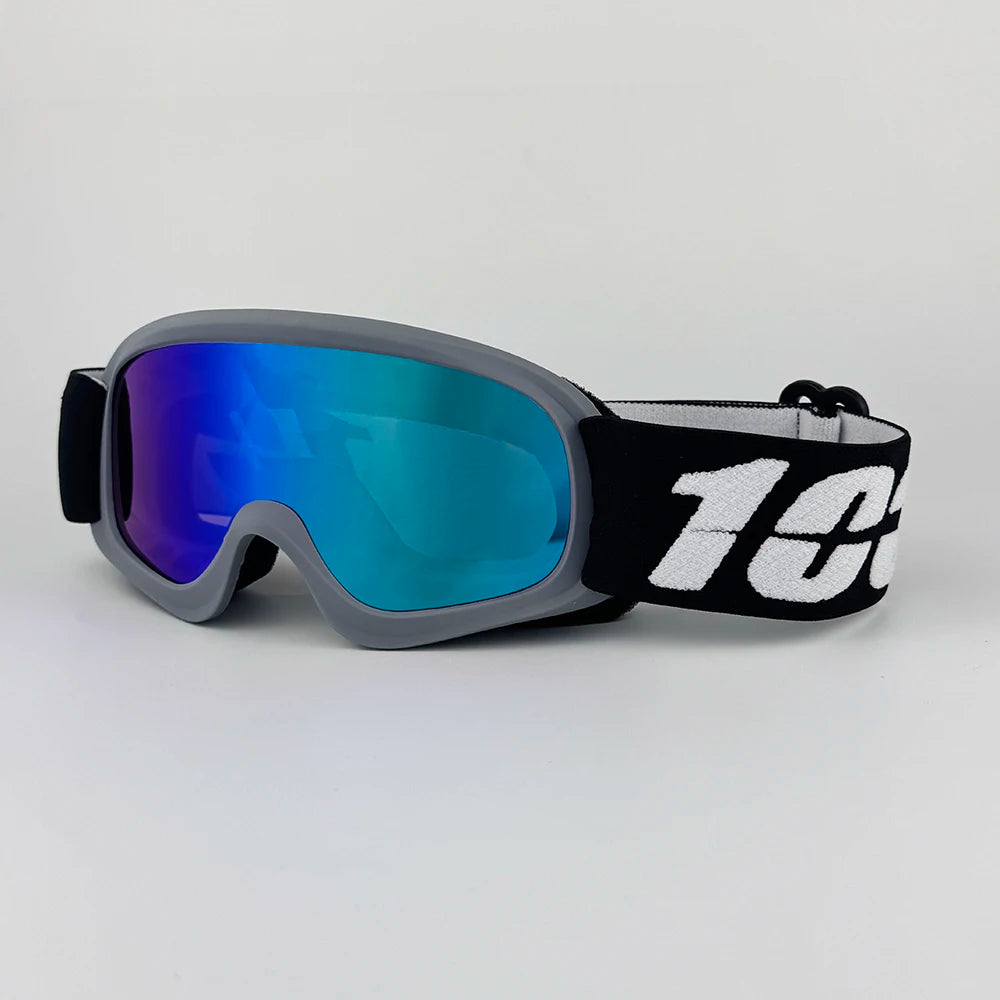 Kinder Skibrille – Anti-Beschlag Doppellinse & UV400 Schutz | Stoßfeste Schneebrille mit HD-Sicht für Skifahren & Snowboarden Kaufschwan® Blau-Lila