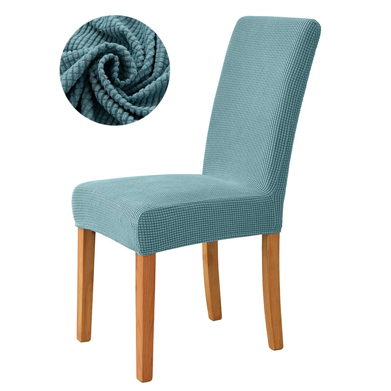 Elastischer Esszimmer Stuhlbezug – Dehnbarer Dicker Jacquard Küchenstuhl Überzug für Esszimmer, Hotel, Hochzeit & Bankett