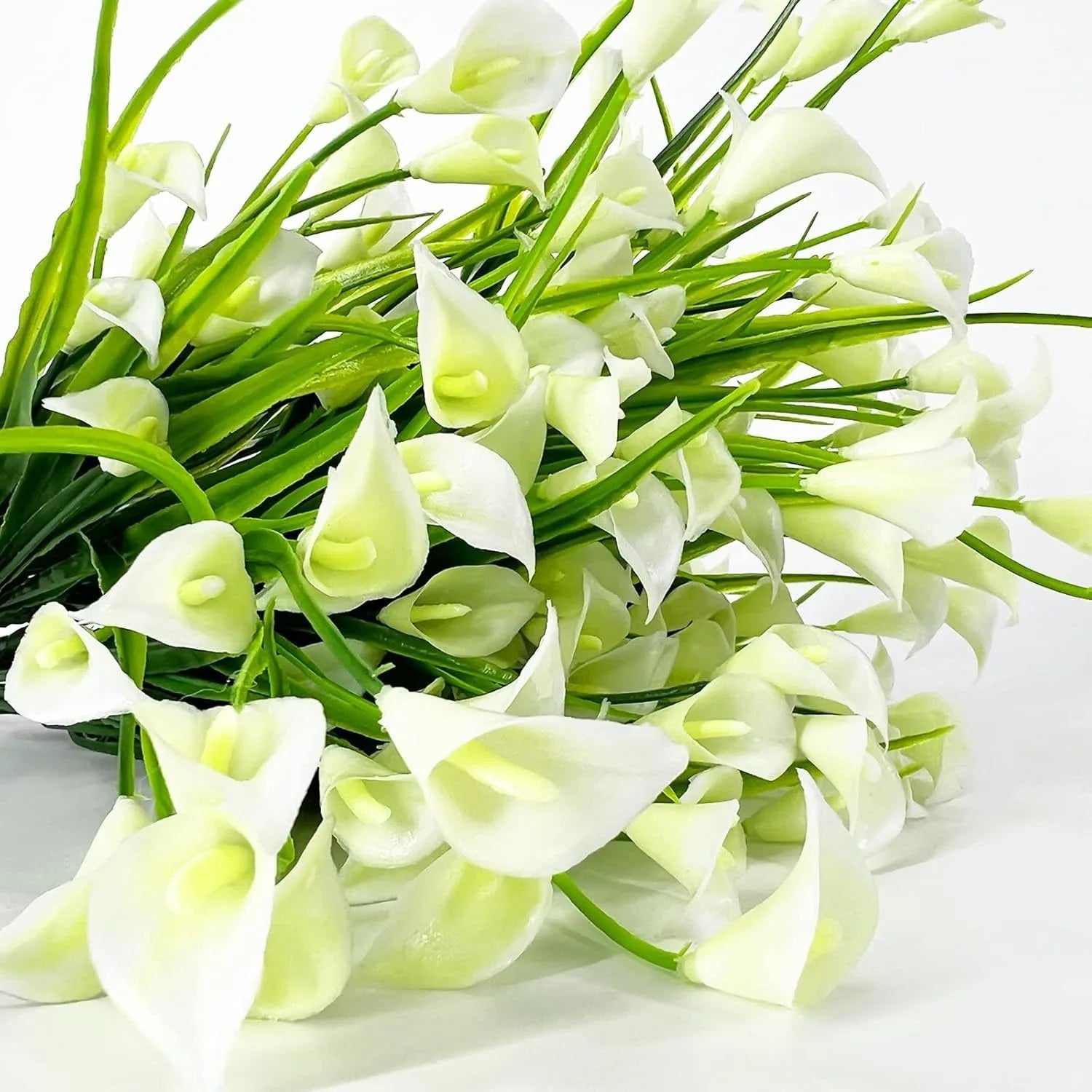 Künstliche Hufeisenlilien für Außenbereiche – UV-beständige Kunststoffblumen für Herbst | Gartendeko, Balkon & Wohnraumgestaltung Kaufschwan®