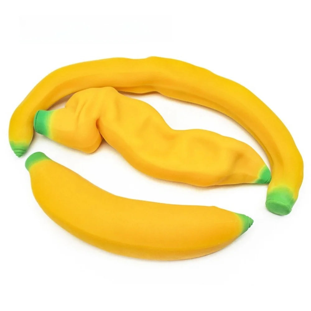 Simuliertes Bananen-Knautschspielzeug – Weiches Langsam Rückfederndes Sensorik- & Fidget-Spielzeug zum Drücken, Entspannen & Stressabbau