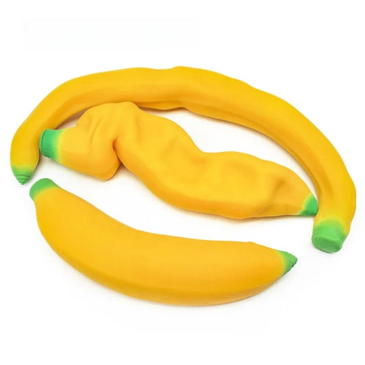 Simuliertes Bananen-Knautschspielzeug – Weiches Langsam Rückfederndes Sensorik- & Fidget-Spielzeug zum Drücken, Entspannen & Stressabbau