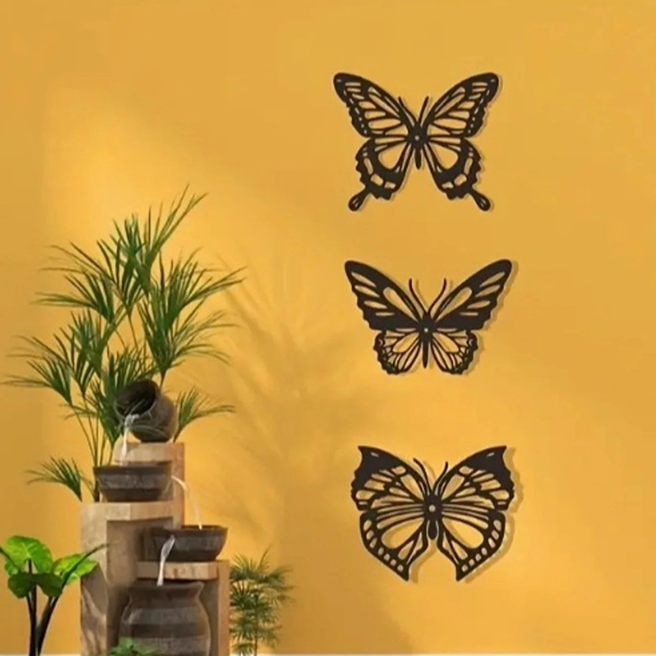 Metall Schmetterling Hohl Wanddeko – Kreative Eisen Hängedekoration Kaufschwan®