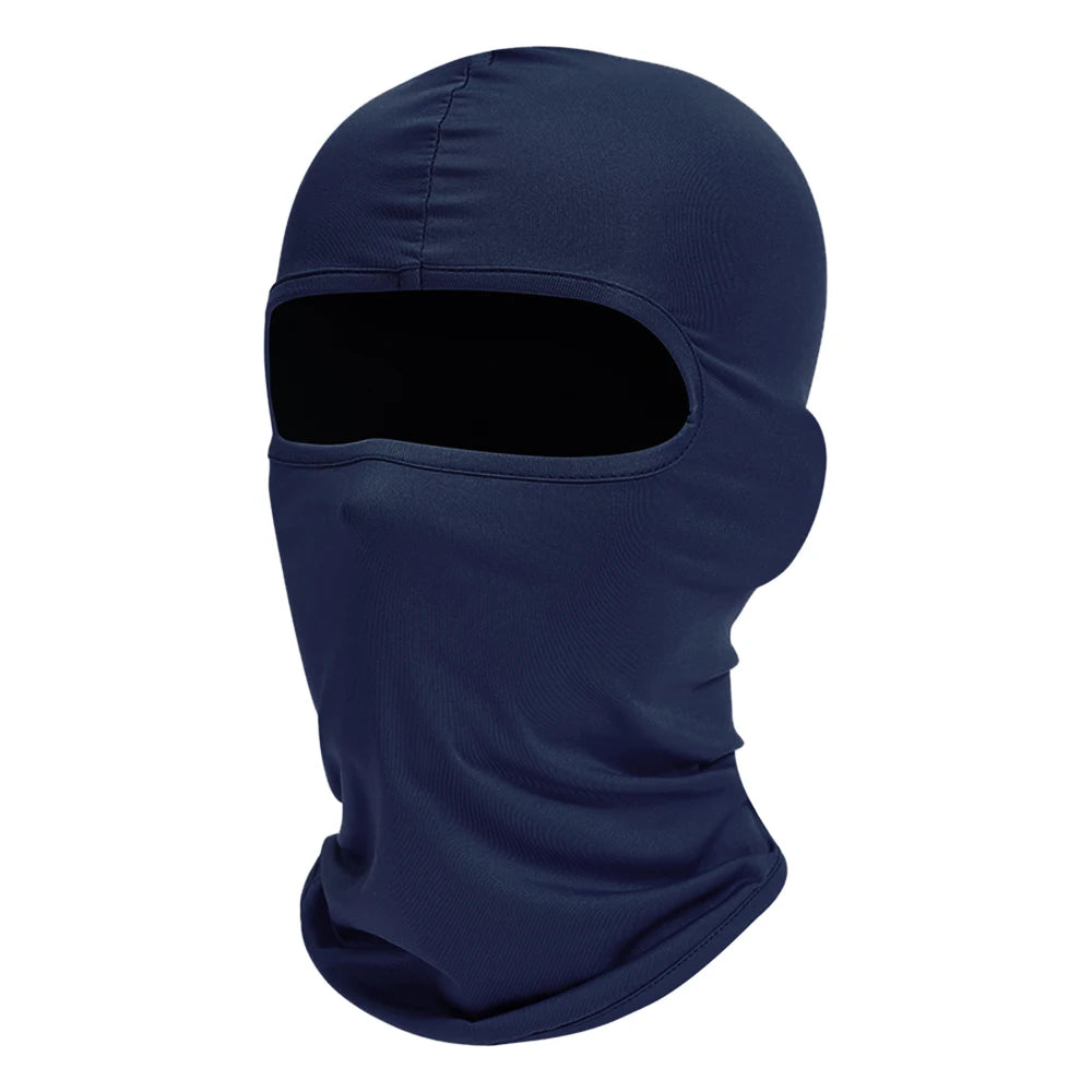 Motorrad Balaclava Vollgesichtsmaske – Winddicht & Atmungsaktiv | Helm-Unterzieher mit Anti-UV Schutz für Motorrad, Radfahren & Sport Kaufschwan® Dunkelblau