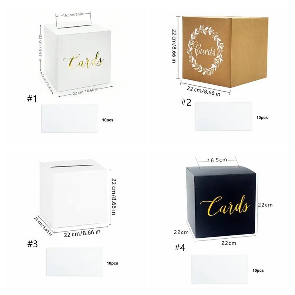 Elegante Hochzeits Kartenbox – Geschenkbox für Glückwünsche und Karten Kaufschwan®