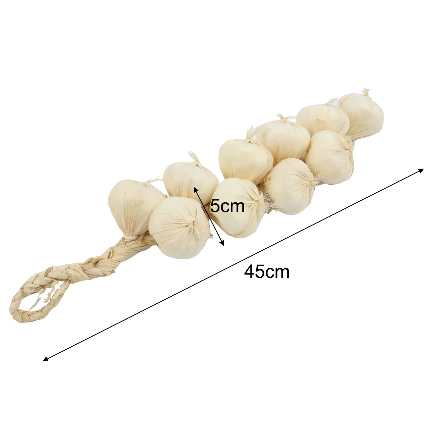 5 Stück Künstliche Knoblauch-Dekoration – Plastik Knoblauchgirlande für Küche, Party, Pub & Restaurant Kaufschwan®
