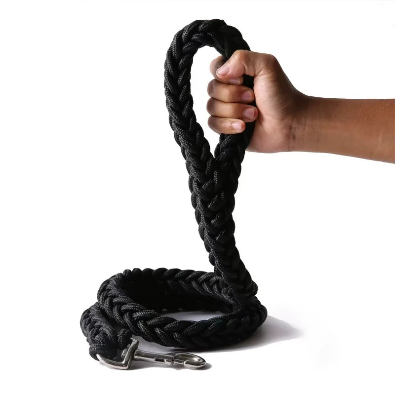 Geflochtene Nylon Hundeleine Stark Dicke Führleine für Große Hunde Bulldog Rottweiler Kaufschwan®