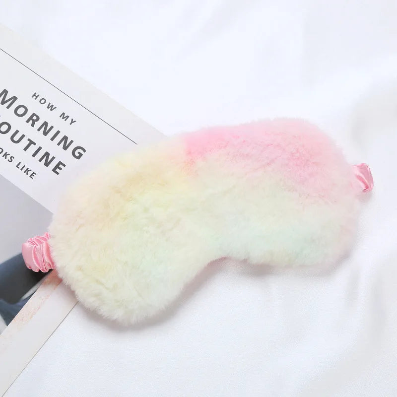 Plüsch Schlafmaske | Weiche & Niedliche Love-Cloud Augenbinde | Bequeme Augenabdeckung für Nickerchen, Reisen & Entspannung Kaufschwan®