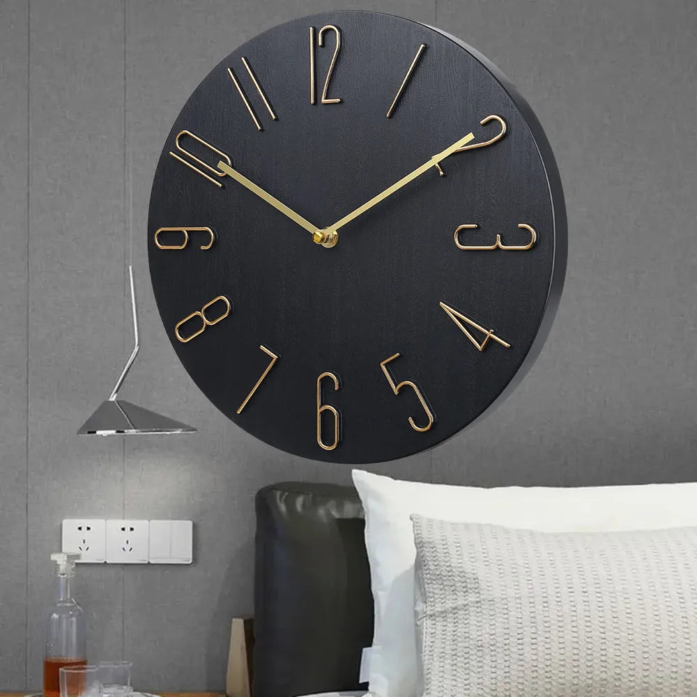 Moderne Minimalistische Luxus Wanduhr – Leise Quarz Deko Uhr Kaufschwan®