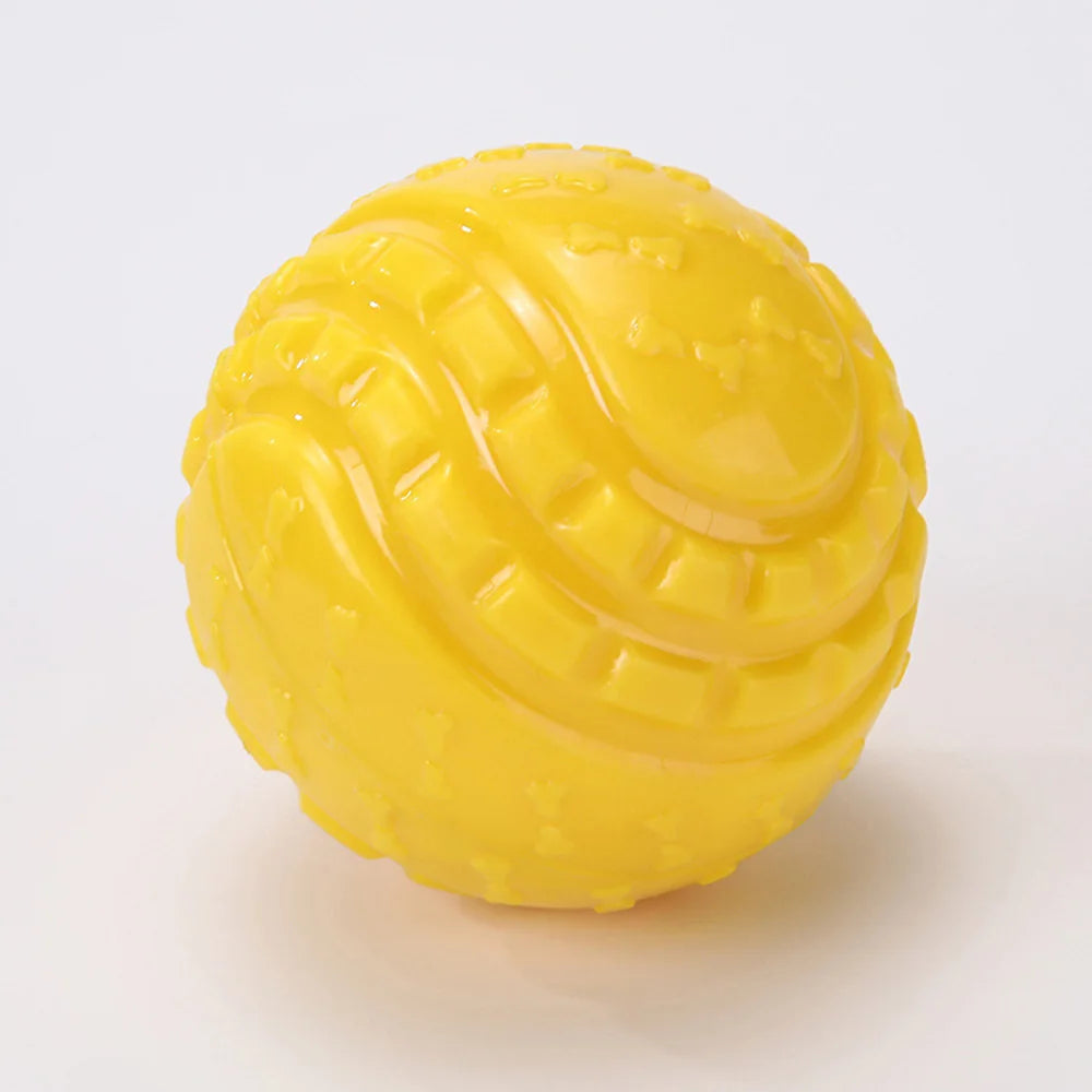 Hundespielball – Strapazierfähiger Quietschender Kauspielball für Große Hunde Kaufschwan® Gelb