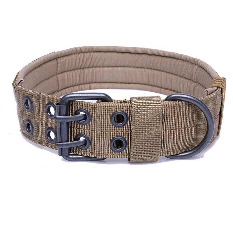 Verstellbares Nylon Hundehalsband Strapazierfähig für Mittel Große Hunde Kaufschwan® Khaki L