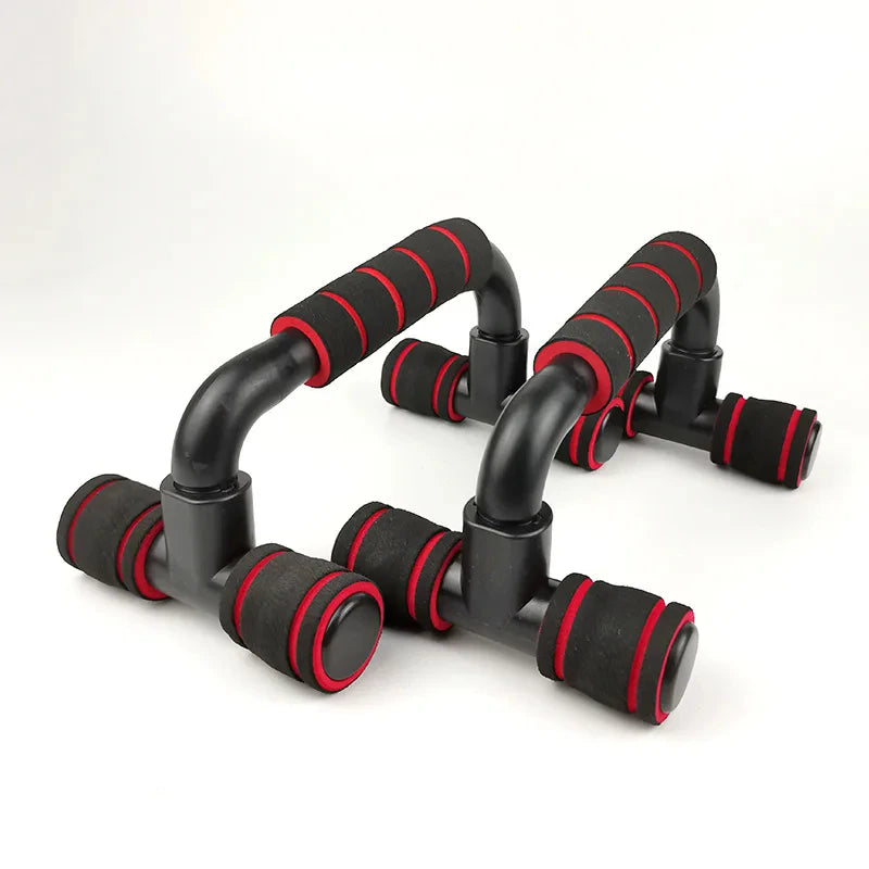 Tragbare Liegestützgriffe – Rutschfeste Schaumstoffgriffe | Fitnessgerät für Muskeltraining & Heimtraining Kaufschwan® Rot