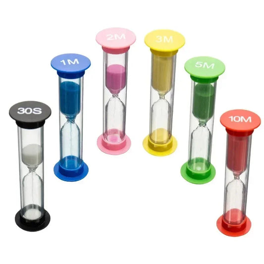 Bunte Kunststoff Sanduhr – Dekorativer Kinder Timer für Zuhause, Kindergarten & Garten Kaufschwan®