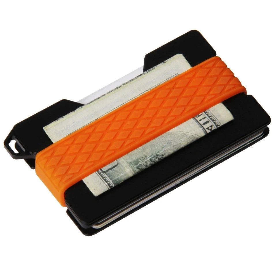 Slim Wallet – Minimalistische Ultraleichte Geldbörse mit Polycarbonat Geldklammer Kaufschwan®