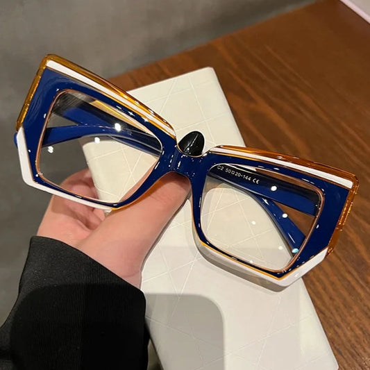 Anti-Blau-Licht Brille für Damen & Herren – Polygon Anti-Blau-Licht Fassung | Modische Optische Brille im Besonderen Design Kaufschwan®