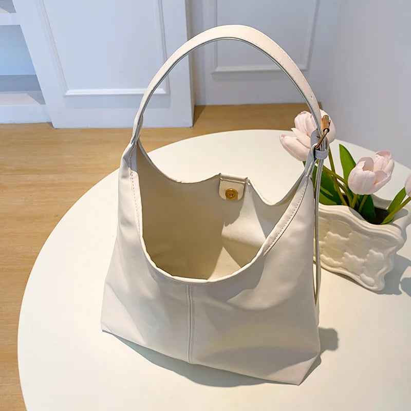 Große Damen Tote Tasche für Eine Schulter – Lässige & Vielseitige Crossbody Handtasche | Modische Schlichte City Tasche