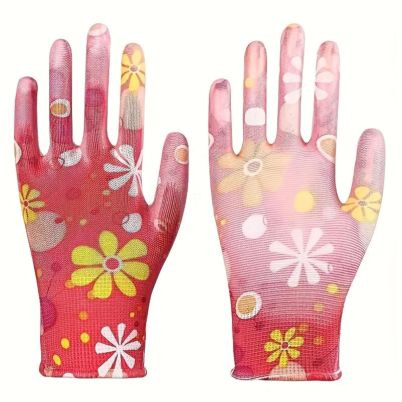 Nylon Gartenhandschuhe Atmungsaktiv Elastisch Haushaltshandschuhe für Rasen Reinigung Kaufschwan®