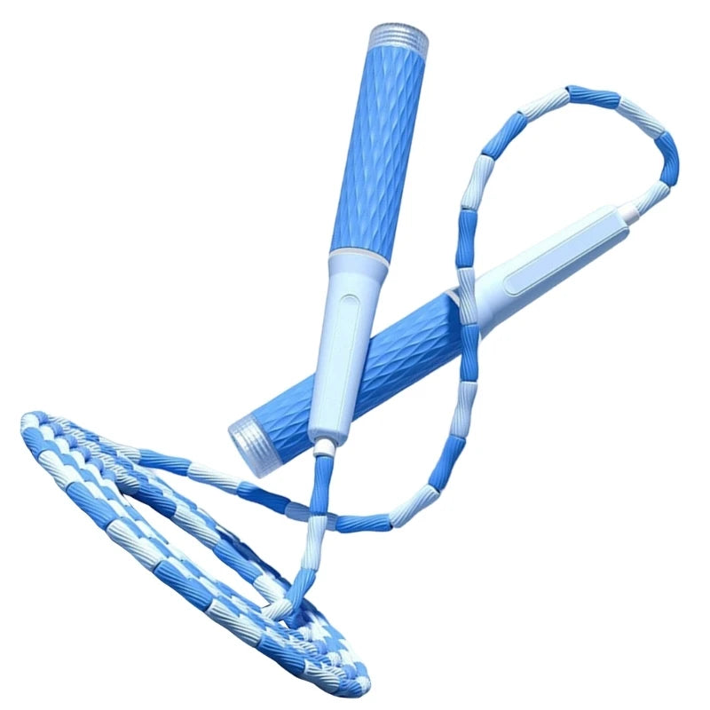 Springseil mit Perlen – Verstellbares Segmentiertes Fitness Springseil | Trainings- & Abnehmseil für Frauen, Männer & Kinder Kaufschwan®