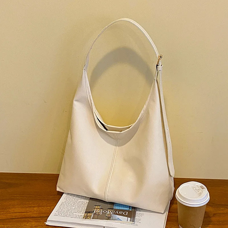 Große Damen Tote Tasche für Eine Schulter – Lässige & Vielseitige Crossbody Handtasche | Modische Schlichte City Tasche