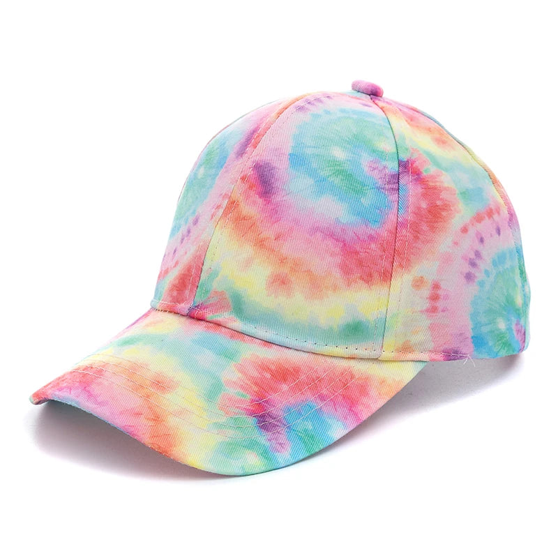 Outdoor Freizeit Regenbogen Kappe | Damen Regenbogen Bunte Baseballkappe | Streetwear Baseballcap Kaufschwan® Mehrfarbig 56cm-60cm