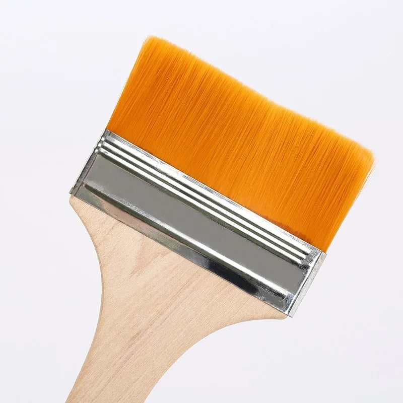 Nylon Pinsel Set – Holzgriff Flachpinsel für Öl- und Acrylmalerei Kaufschwan®