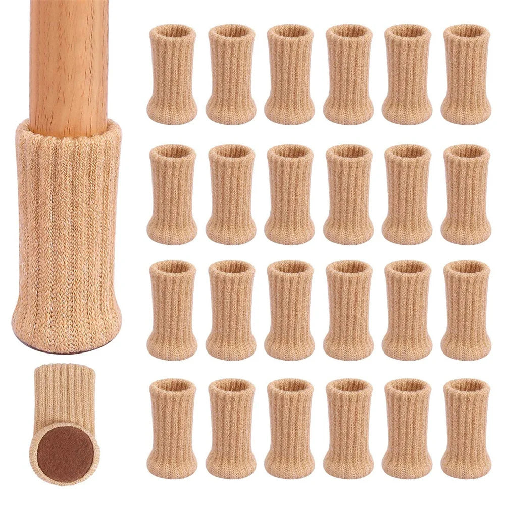 4/8/24 Stück Gestrickte Möbelbein Socken – Stuhlbein Bodenschutz & Möbelkappen | Kratzschutz Stuhlbeinüberzüge für Kommoden & Möbel Kaufschwan®