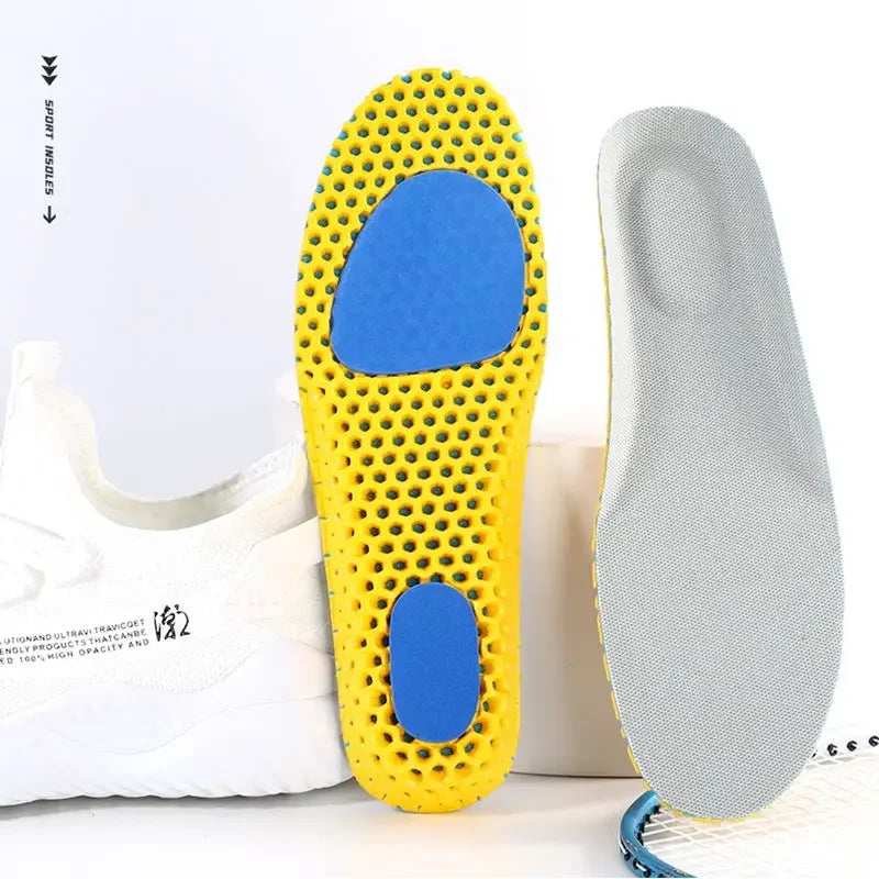 Weiche Memory Einlegesohlen | Atmungsaktive Mesh Sporteinlagen für Damen & Herren | Dämpfung & Fußgewölbeunterstützung Kaufschwan®