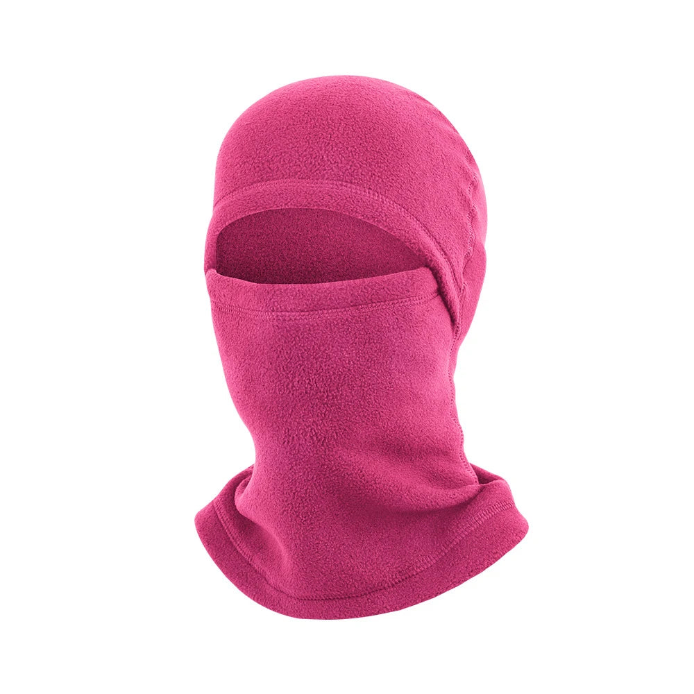 Vollgesichts-Balaclava – Winter Thermo-Fleece-Maske | Motorrad, Fahrrad & Sport Lauf Sturmhaube mit Halswärmer Kaufschwan® Rose