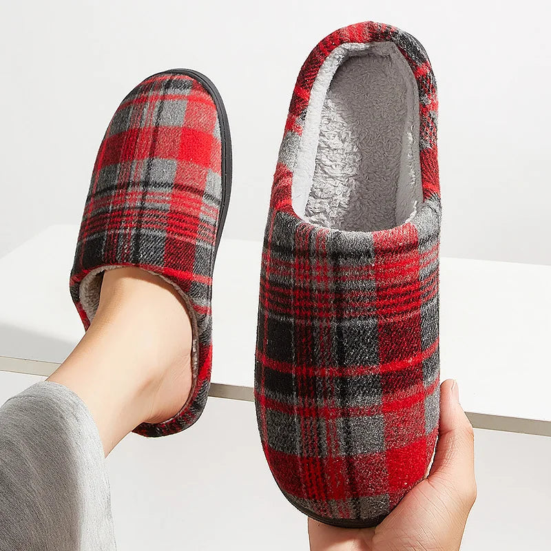 SALE - Herren Plüsch Hausschuhe | Bequeme Memory Foam Schuhe | Winter Warm & Weich Schlafzimmer Hausschuhe Kaufschwan®