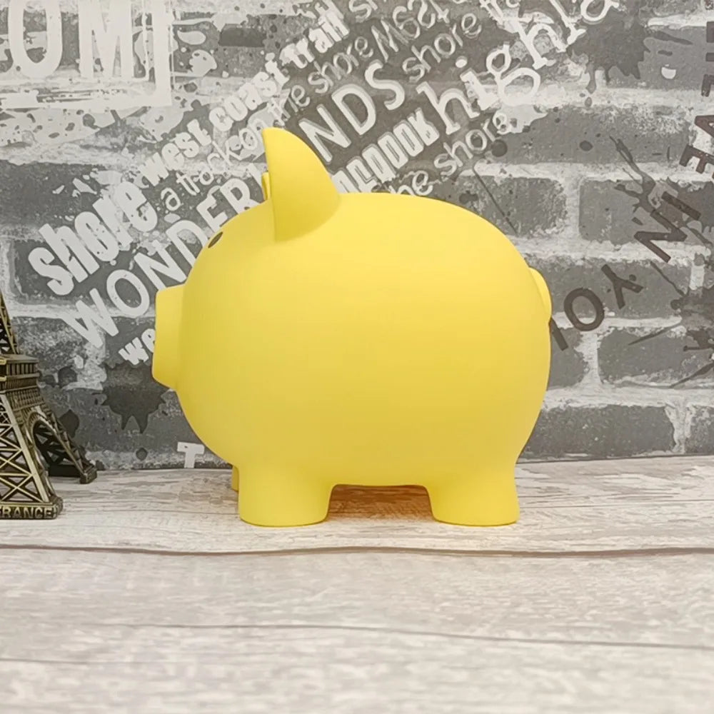 Cartoon Schwein Spardose – Kinder Münz Sparbox und Geschenkidee Kaufschwan® Gelb