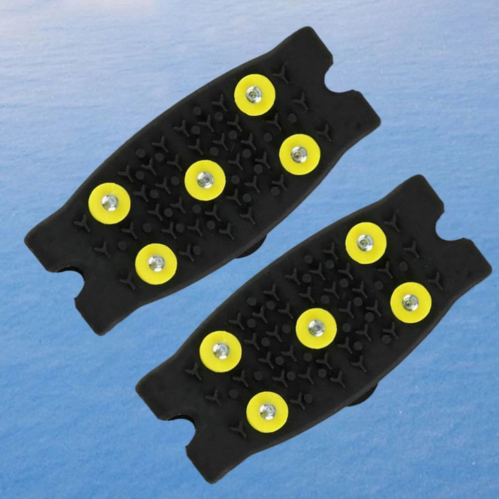 5-Zacken Anti-Rutsch Steigeisen – Unisex Schnee Krallen Schuhüberzüge für Gehen & Wandern | Winter Grips für Mehr Halt Kaufschwan®