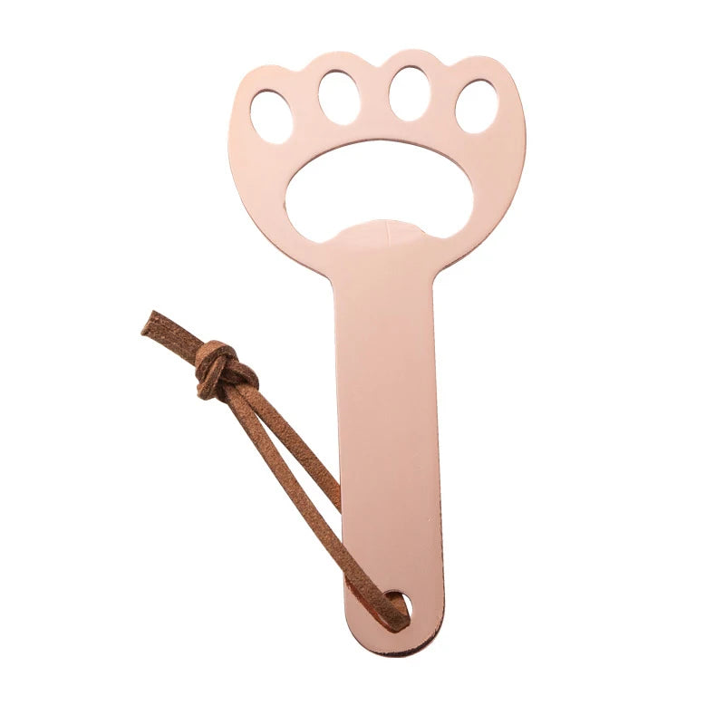 Katzenpfoten Flaschenöffner – Edelstahl & Akazienholz Bar Werkzeug Kaufschwan® Design 3